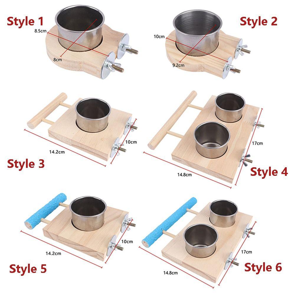Деревянная подставка для жердочки, подвесные кормушки, многофункциональные кормушки для птиц, волнистый попугайчик