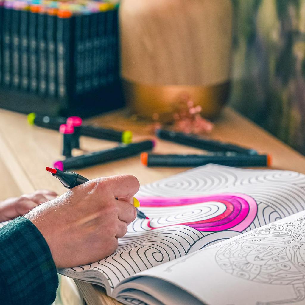 RAGI Alcohol Markers 80 Double-sided Felt-tip Pens, Dual Tip, Professional Artistic Drawing Set