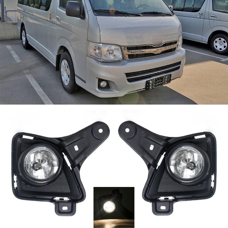 1 пара для Toyota Hiace 2011 2012 2013 автомобиля передний бампер противотуманные фары противотуманные фары дневные ходовые огни