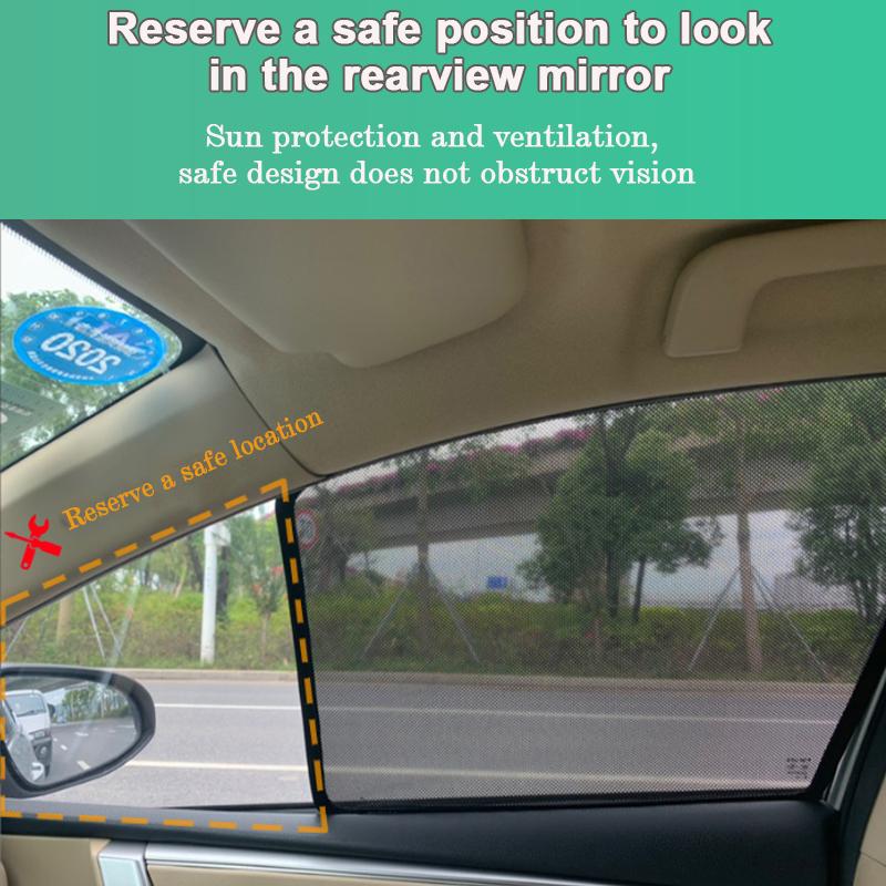Car Mesh Sunshades For Toyota bZ4X Subaru Solterra EA10 2024 2025 Sun Shade Windshield Window Visors Auto Accessories