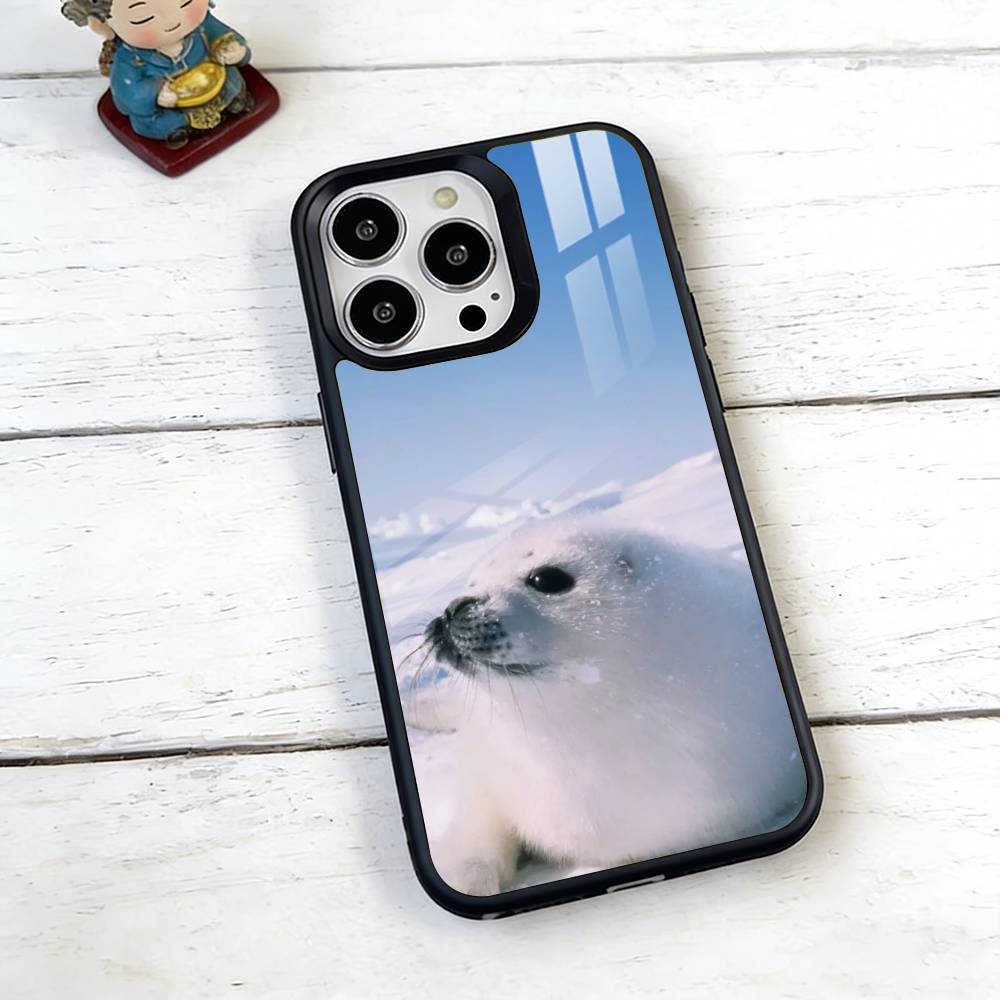 Чехол для телефона «Сонный морской лев» для iPhone 17, 16, 15, 14, 13, 12, 11 Plus, Pro, магнитный с беспроводной зарядкой Magsafe