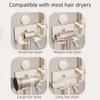 Wall Mounted Suction Cup Hair Dryer Holder Punch Free Hair Blow Dryer Holder  Bathroom