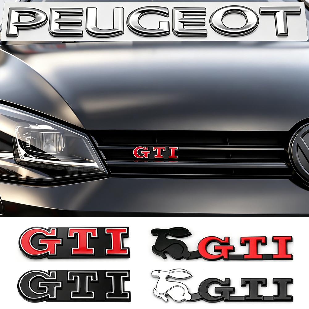 3D Metal GTD Logo Emblem Badge Car Front Grill Decorative Accessories For VW Golf T‑Roc Tiguan Polo Passat T‑Cross Taigo ID.4 zs9
