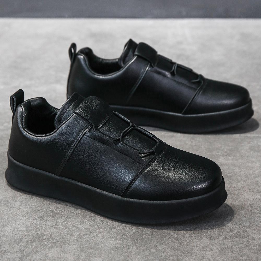 Модная скейтбордическая обувь для мужчин Комфортные кожаные повседневные кроссовки Спортивная обувь для скейтбординга Слипоны Лоферы Мужские кроссовки Basket Homme