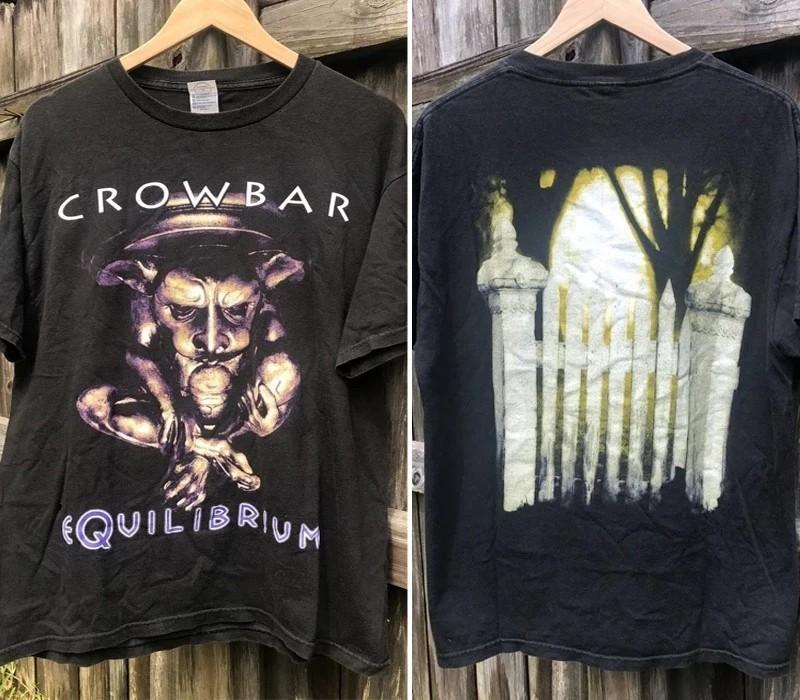 Reprint Crowbar Equilibrium Double Sided Band Tour T shirt Men Women S-5XL Unisex T-Shirt
