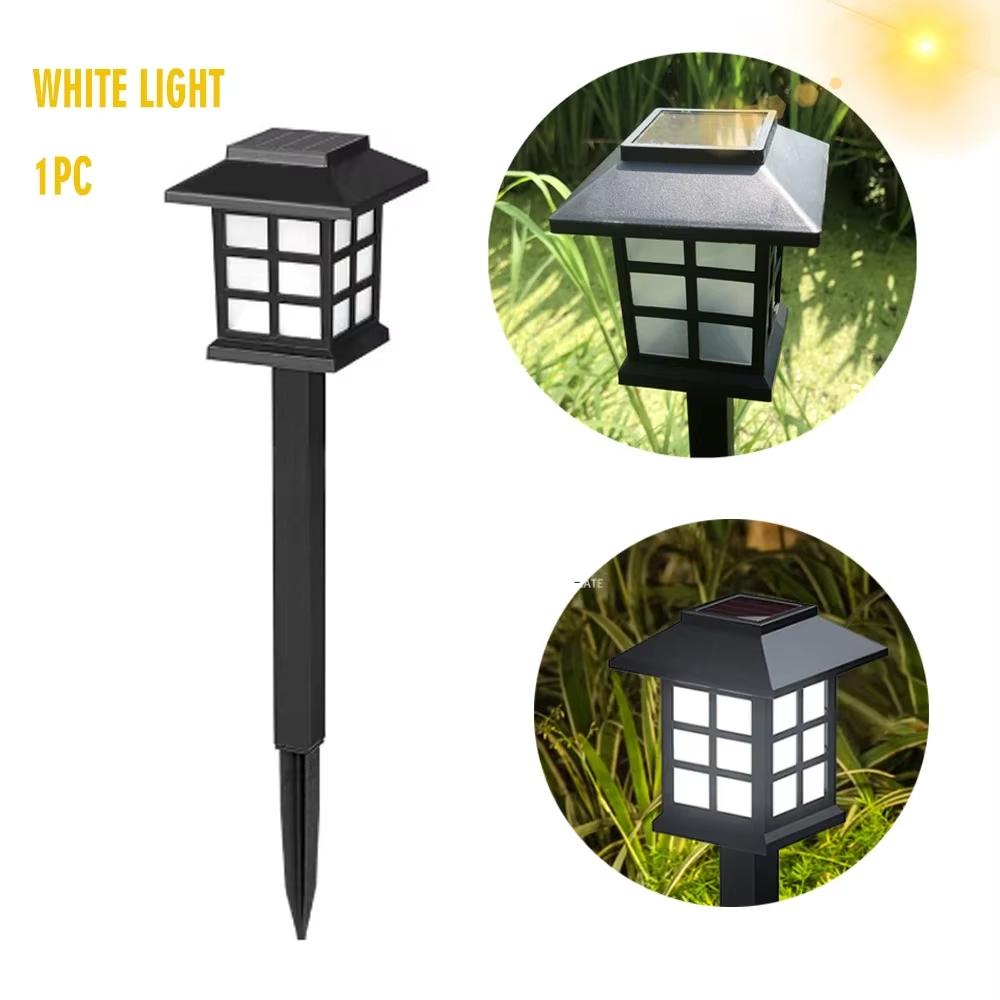 Solar Garden Lights Outdoor Waterproof Pathway Decor Warm White LED Yard Lawn Camping Decorative Landscape Lighting Easy Install