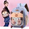 Kids Cartoon Animal Backpack With Ergonomic Shoulder Straps For School Kids