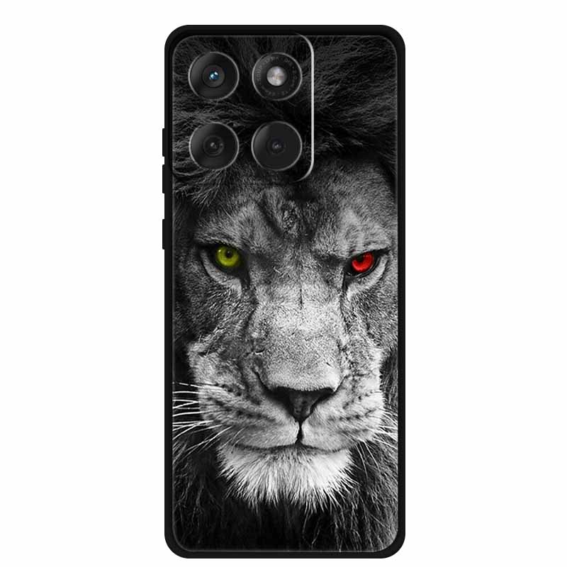 Soft Case For Motorola Edge 60 Fusion Case Cartoon Back Cover For Motorola Edge 60 Pro 5G Protective Cool Animal Bumper Bag Capa
