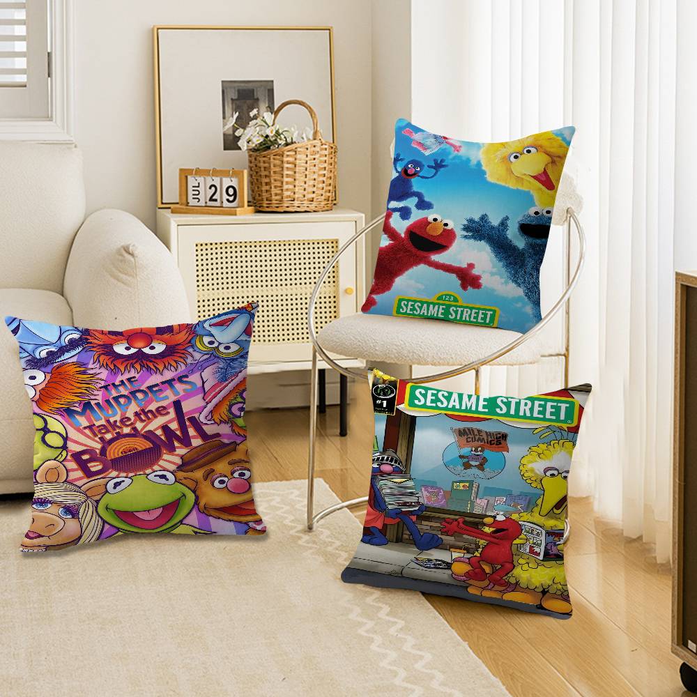 Cartoon SSesame SStreets Pillow Anime Pillow Sofa Bed Head Pillow Cover Cushion Cover x cm Fashion