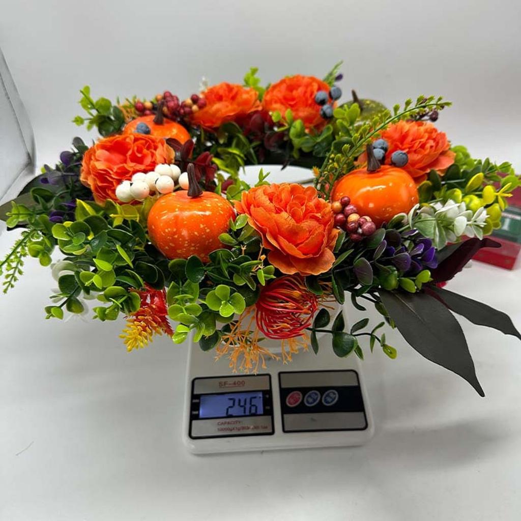 Украшение для подвешивания на дверь на День благодарения Венок, Подходит для крыльца, окна, дома, праздника, подвесное украшение