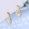 2026 Простой темперамент с серьгой-гвоздиком с дрелью, персонализированные модные маленькие геометрические серьги, серьга-гвоздик