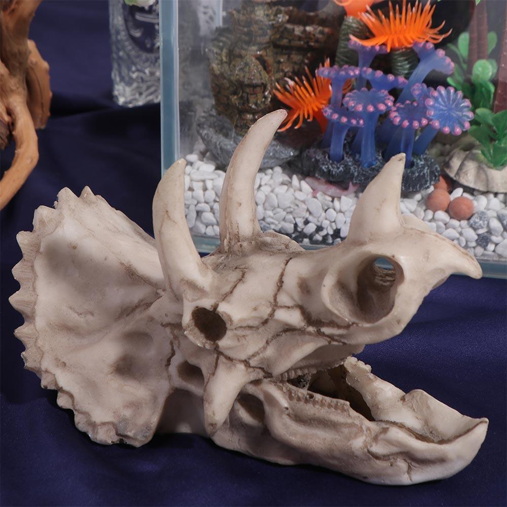 Animals Skull Fish Tank Dinosaur Ornaments Aquarium Rhinoceros Bone Decoration Fishbowl Crocodile Jellyfish Carp Turtle
