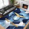 Crystal Velvet Rug Custom Name Text, Soft Non Slip Floor Mat Home DecorLazio FC