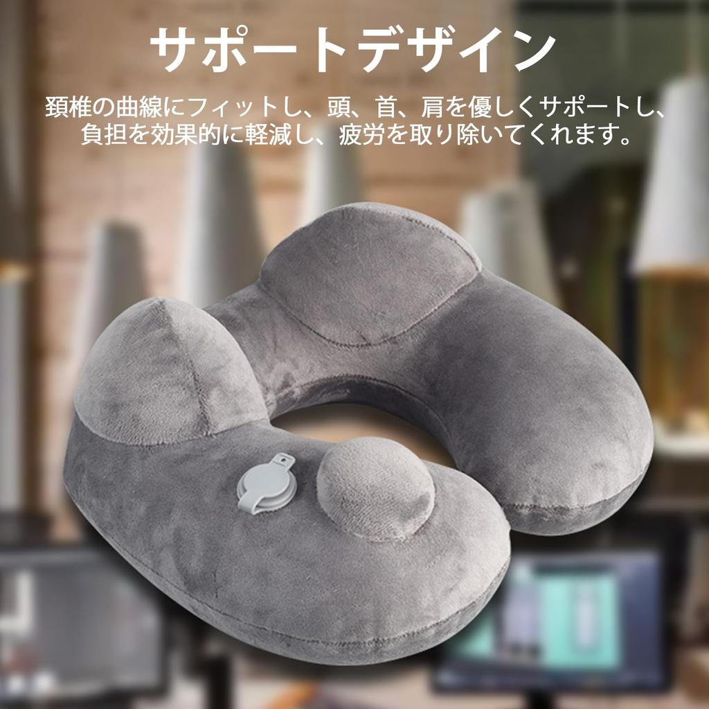 Neck Neck Pump Air Airplane Comfort Portable Neck Travel Useful Includes Storage Ear Eye Mask Green Pillow, Pillow, Compact, Type, Pillow, Goods,