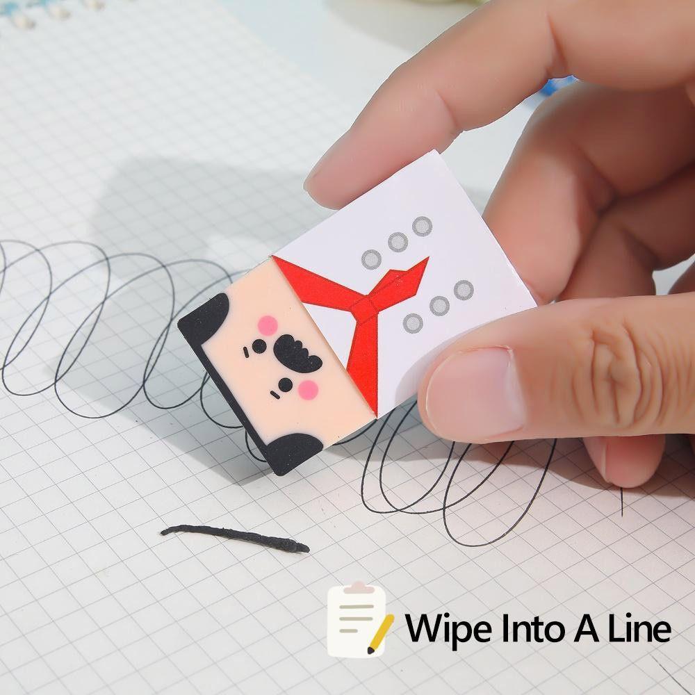 Bald Man Pencil Eraser Cute Cartoon Pencil Rubber Student Art Painting Eraser  Students Gift