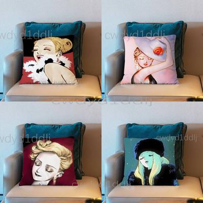 VVeil Emma Anime Pillow Case Cover Square Sofa With For Pattern Comfortable Cushion Suitable Of Room