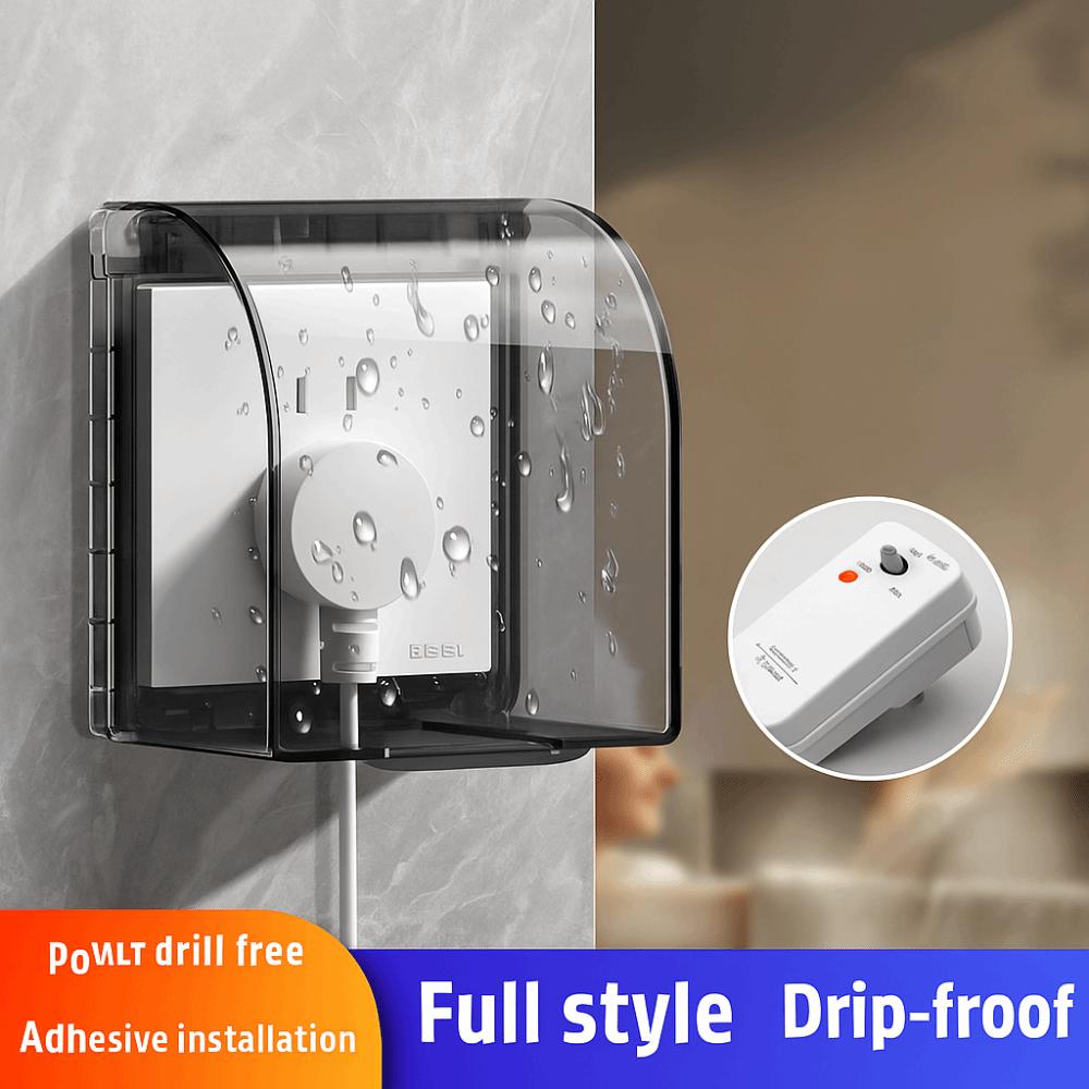 Dust Proof Outlet Case Transparent Electrical Safety Guard Electric Plug Cover