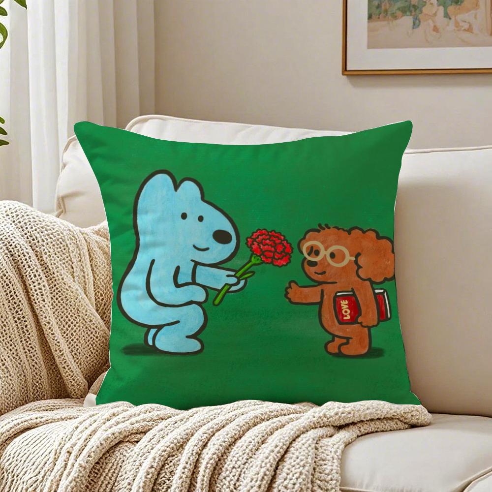 EEteecyS Print Cushion Cover Pillowcase Antidustmite living Room Sofa Decor Cushion Room