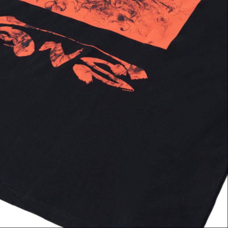 Vans X HuaTunan Collaboration Year Of The Tiger Series Спортивная футболка с круглым вырезом и длинными рукавами унисекс-топы черного цвета VN0A7YI1BLK