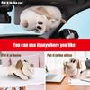 Plush Car Tissue Holder Cartoon Car Plush Dog Tissue Box Cartoon Plush Dog Box Napkin Paper Storage Stuffed Dog Holder Car