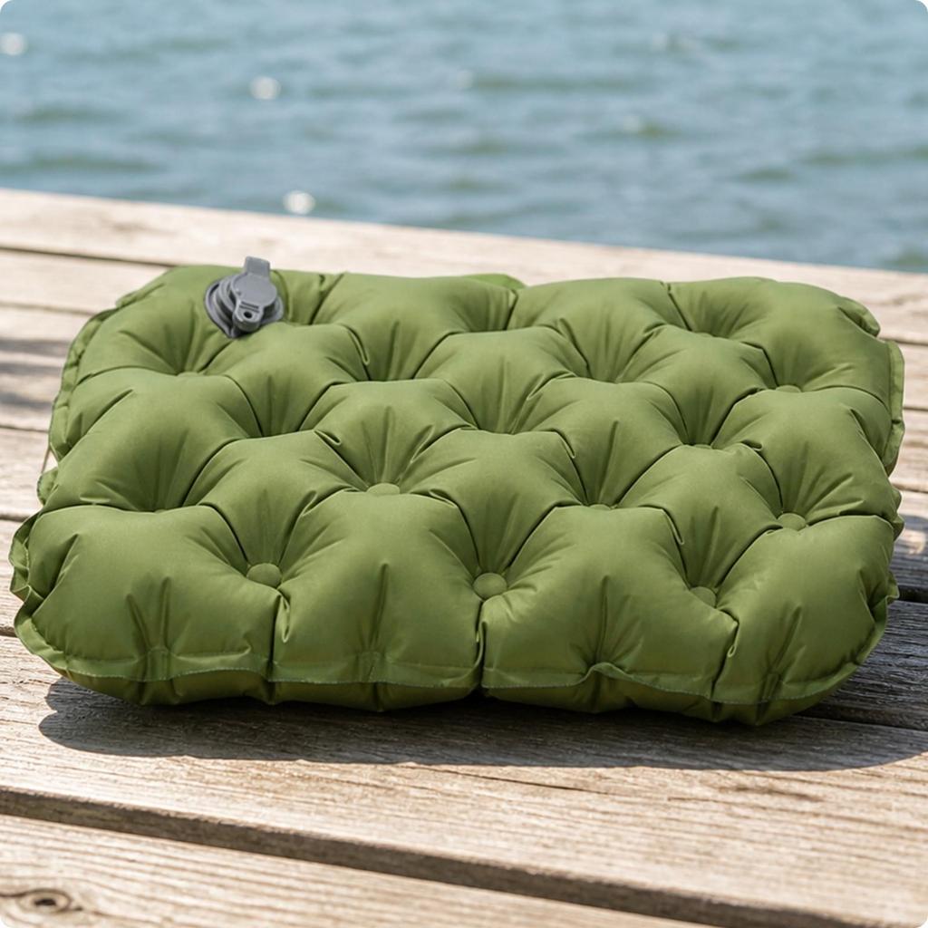 Inflatable Outdoor Seat Cushion Compact for Park Outings