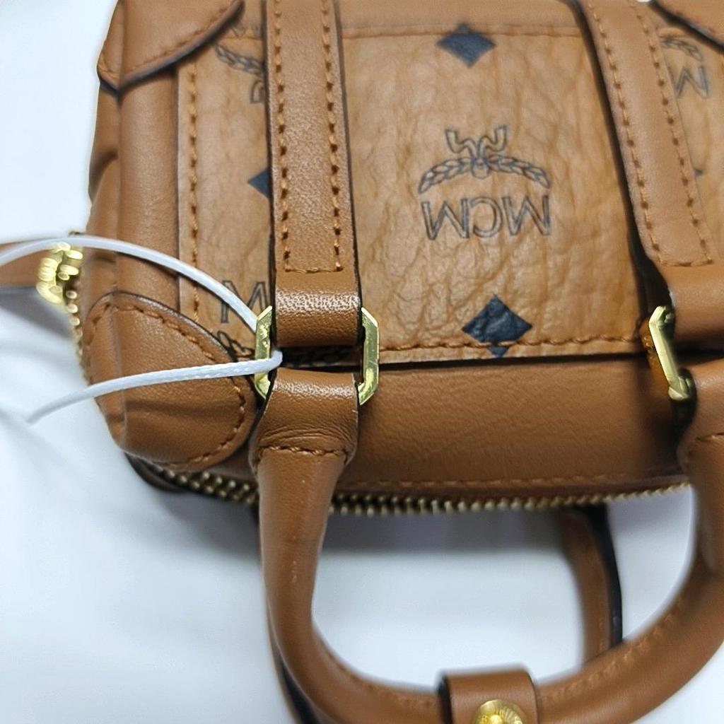 [Pre-Owned] Soft Berlin Visetos Monogram Fabric And Leather Boston Bag Pillow Bag Crossbody Bag Tote Bag Shoulder Bag Mini - Very Good #743PTS