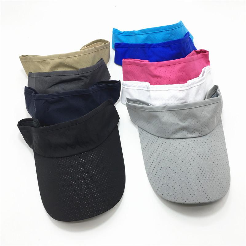 Регулируемые летние дышащие солнцезащитные шляпы для мужчин и женщин с защитой от ультрафиолета, пустые, для гольфа, бега, тенниса, солнцезащитного козырька, для спорта, бейсбола