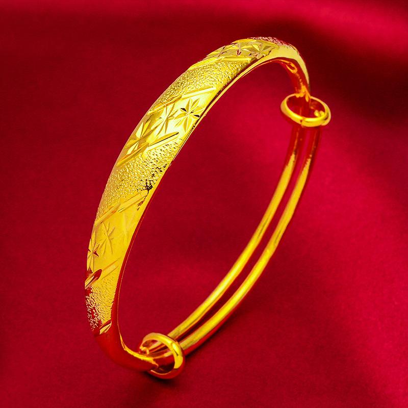 2022 New Gold Plated Jewelry Copper-Plated Gold Thickened Starry Meteor Rain Dragon and Phoenix Bracelet for Women