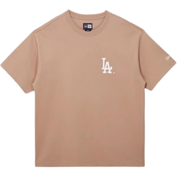 New Era SS25 MLB Los Angeles Dodgers Свободная Дышащая Винтажная Футболка с Круглым Вырезом Модная С Коротким Рукавом Унисекс Топы 14529258