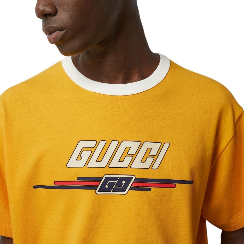 GUCCI T-Shirt With Gucci Print LogoT Men's 771477-XJF7B-7629