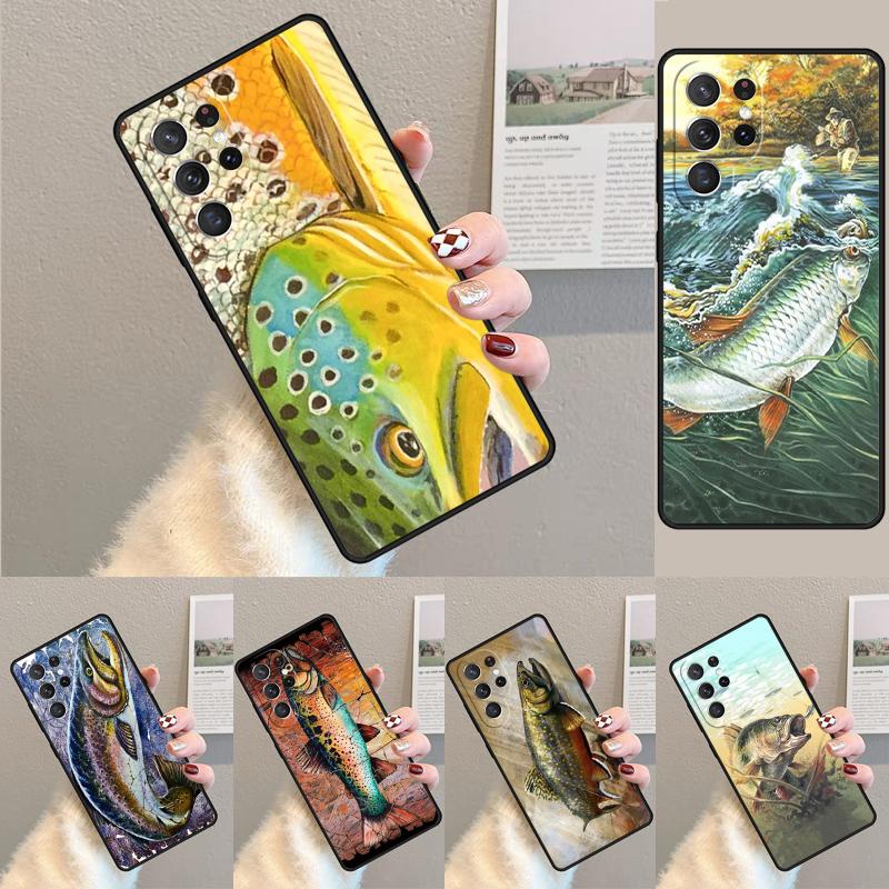Чехол из ТПУ для телефона с изображением ловли форели для Samsung Galaxy note 10 pro S26 S25 S24 S23 S22 Ultra Plus S21 FE S20 Ударопрочный чехол