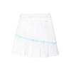 Li-Ning Юбка плиссированная прямая повседневная с цветными блоками серии Badminton, женские юбки, стандартные, белые, ASKU120-2