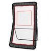 Lacrosse Rebounder for Backyard, 4x7 Ft Volleyball Bounce Back Net, Pitchback Throwback Baseball Softball Return Training Screen, Adjustable Angle