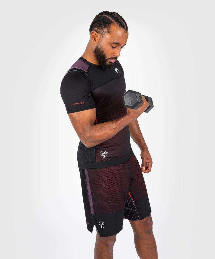 Мужской рашгард с коротким рукавом Venum x Dodge Banshee - черный