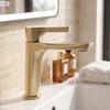 Rea Maxim Gold Brushed Low Standing Washbasin Faucet