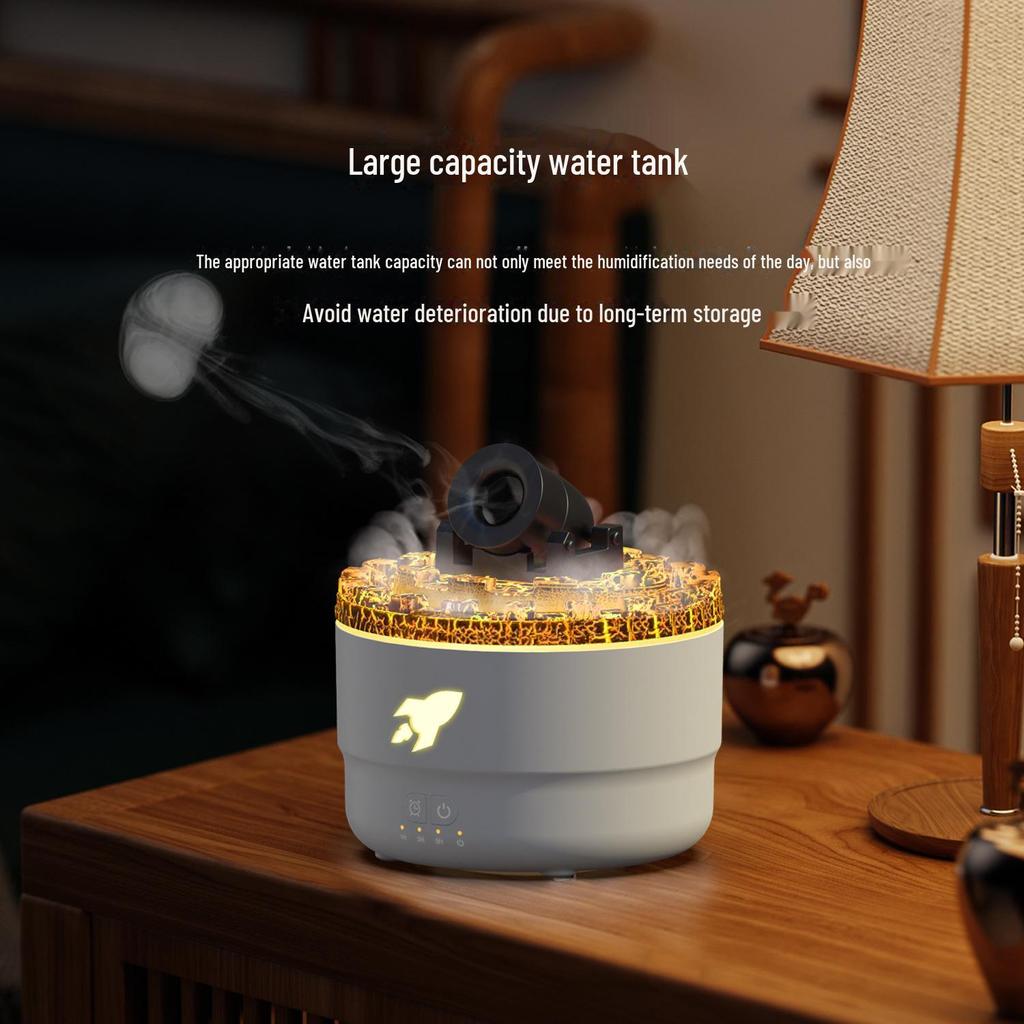 Ароматерапевтический увлажнитель воздуха Volcano Turret: Цветное настольное устройство большой емкости