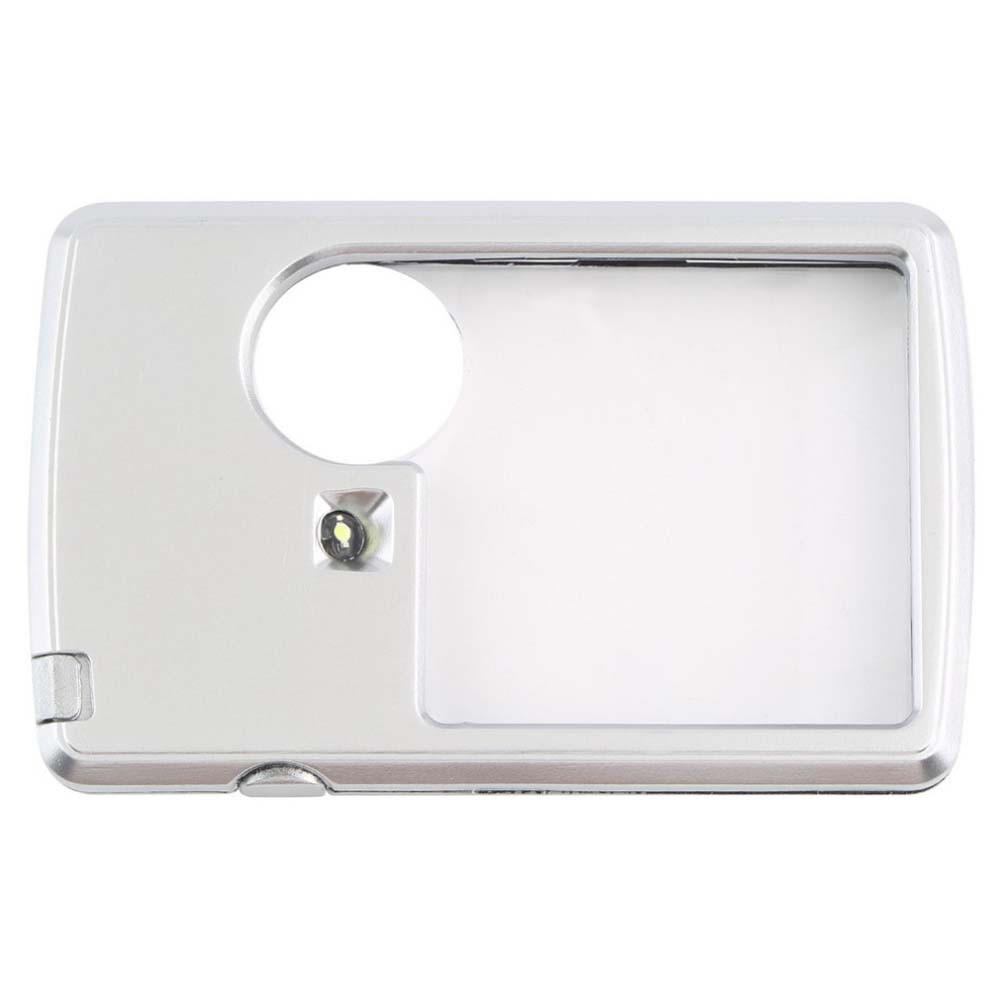 Светодиодная лупа-лупа с подсветкой + увеличительное стекло в кожаном чехле