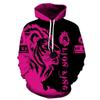 Fashion Men's Sweatshirt New Men's Lion Print Autumn and Winter Long Sleeve Hoodie Top
