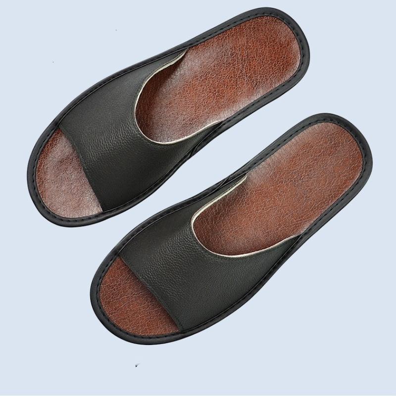 Роскошные тапочки из натуральной кожи, кожаные тапочки ручной работы для женщин и мужчин, домашние тапочки без шнуровки, мягкие удобные домашние туфли для спальни