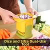Manual Dicing Vegetable Chopper Multi-functional Onion Slicer Vegetable Shredder  Meal Prep