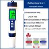 Water Quality Tester 9909: 5-in-1 Multifunctional Pen for pH, Acidity, Salinity, and TDS Measurement.