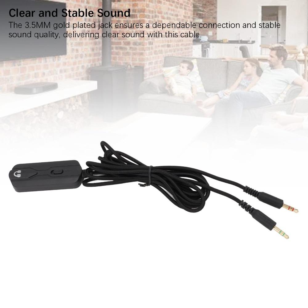Dual 3.5MM Gold Plated Jack Headphone Extension Cable Audio Extension Cord Music Listening