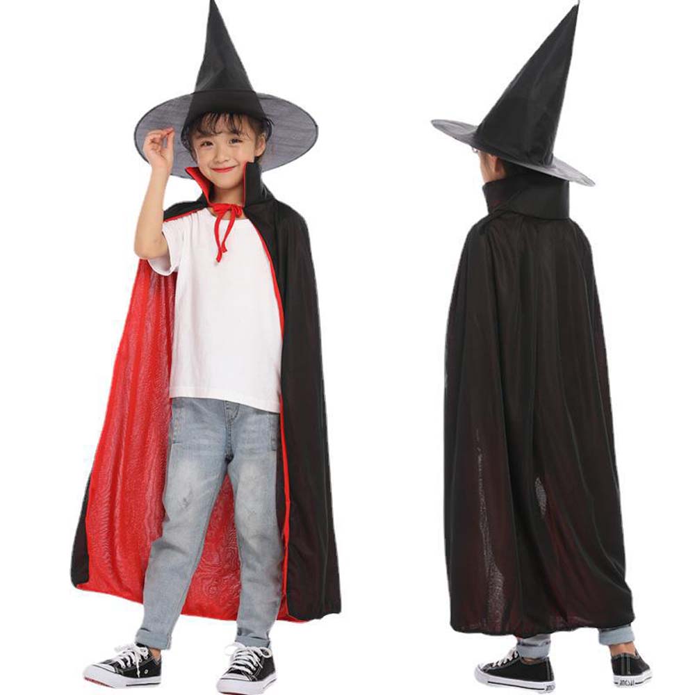 Performance Costumes Halloween Cloak with Hat Witch Clothes  Scary Costumes