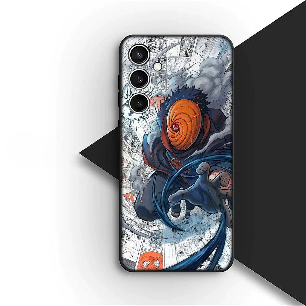 Чехол для Samsung Galaxy S24 S25 S23 FE Ultra Plus S7 Edge S25+ S23+ A56 5G Корпус Чехол для телефона Комиксы Тоби Учиха Обито Саске