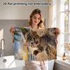 Beach Kitten Printed Towel Soft Absorbent Quick-Dry Bath Towel for Kids