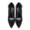 Fashion Women's Pumps High Heels Ankle Strap Flock Female Platform Shoes Mary Jane Women Shoes Ladies Footwear