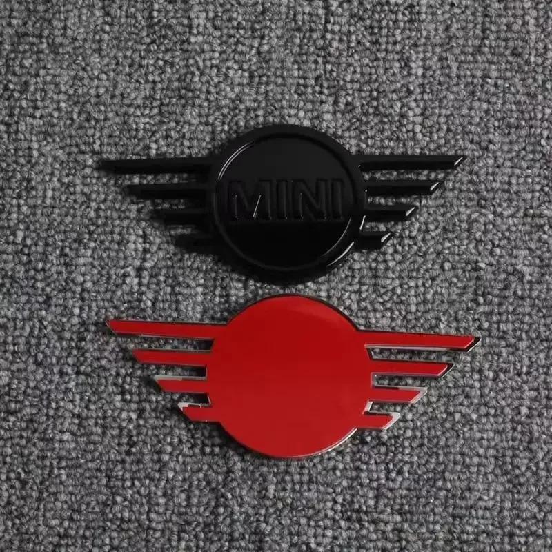 14.5x6.5cm Metal Car Front Cover Badge Sticker Rear Emblem for MINI Countryman Clubman JCW F55 F56 R55 R56 R60 F60 Logo