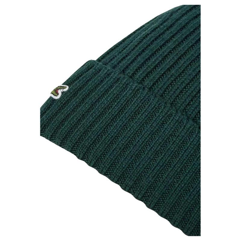 Lacoste Pattern Decoration Wool Hat Women Dark Green RB0001YZP