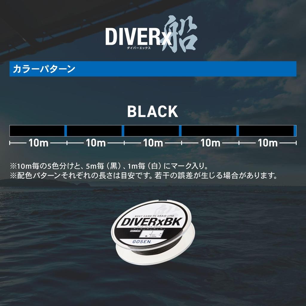 GOSEN Black 200m Diver-X 3.0