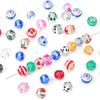 2pcs 12mm Hand-painted Funny Multi Styles Lovely Charm Glass Beads for DIY Jewerly Craft Making